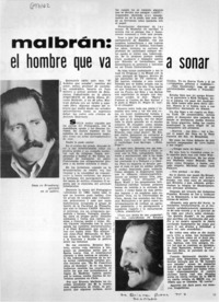 Malbrán: el hombre que va a sonar.