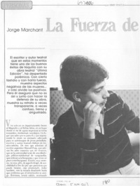 La fuerza de un hombre frágil : [entrevista]