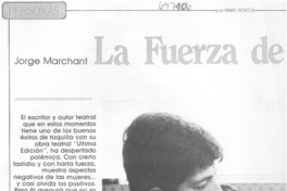 La fuerza de un hombre frágil : [entrevista]