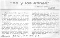 "Yo y los afines"
