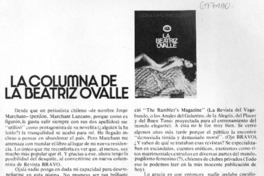 La Columna de la Beatriz Ovalle.
