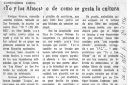 "Yo y los afines" o de cómo se gesta la cultura