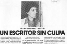 Un escritor sin culpa : [entrevista]