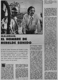 Malbrán: el hombre de rebelde sonido
