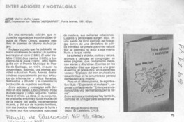 Entre adioses y nostalgias