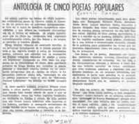 Antología de cinco poetas populares