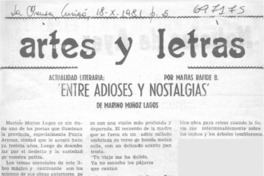 Entre adioses y nostalgias"