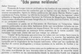 Ocho poemas meridionales"