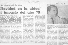 Navidad en la aldea" el impacto del año 70.