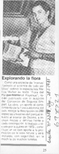 Explorando la flora.