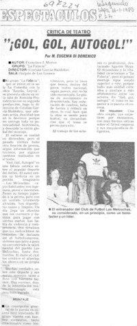 Gol, gol, autogol!"