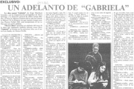 Un Adelanto de "Gabriela".
