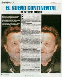 El sueño continental : [entrevista]