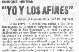 Yo y los afines"