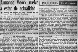 Armando Moock vuelve a estar de actualidad.