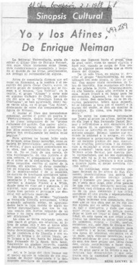 Yo y los afines, de Enrique Neiman