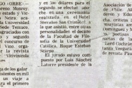 Poeta temuquense recibió premio de revista "Paula".