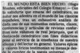 El mundo esta bien hecho