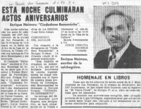 Esta noche culminarán actos aniversarios