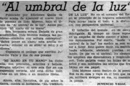 Al umbral de la luz"