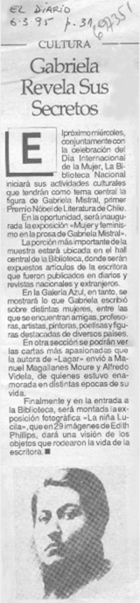 Gabriela revela sus secretos.