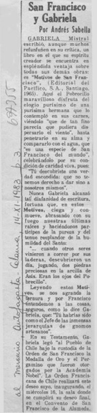 San Francisco y Gabriela