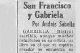 San Francisco y Gabriela