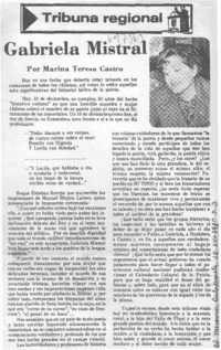 Gabriela Mistral