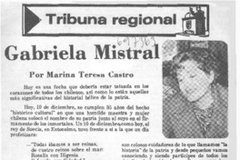 Gabriela Mistral