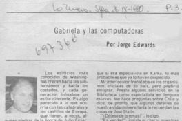 Gabriela y las computadoras