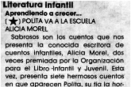 Polita va a la escuelita.