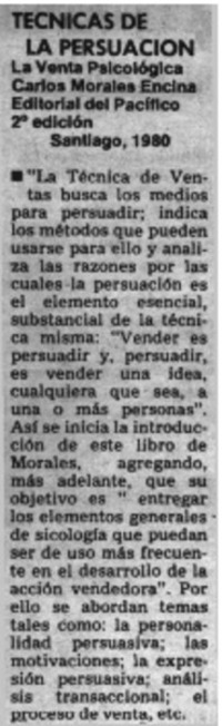 Técnica de la persuación.