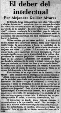 El deber del intelectual
