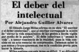 El deber del intelectual