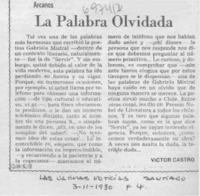 La palabra olvidada