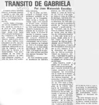 Tránsito de Gabriela