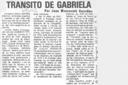 Tránsito de Gabriela