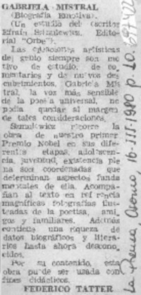 Gabriela Mistral