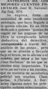 Antología de los mejores cuentos policiales.