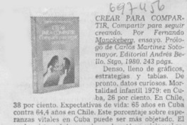 Crear para compartir, compartir para seguir creando.