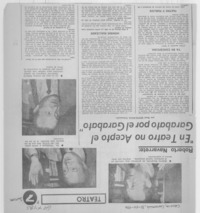 En teatro no acepto el garabato por el garabato": [entrevista]