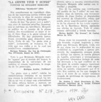 La gente vive y sufre