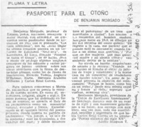 Pasaporte para el otoño