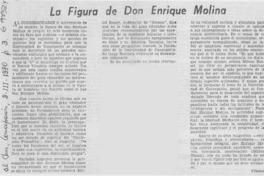 La figura de don Enrique Molina