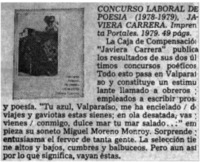 Concurso laboral de poesía (1978-1979), Javiera Carrera.