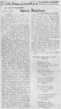 Síntesis mistraliana