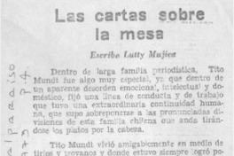 Las cartas sobre la mesa