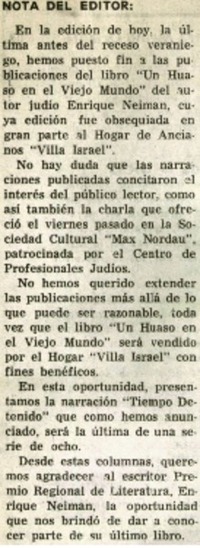 Nota del editor.