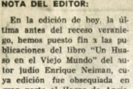 Nota del editor.