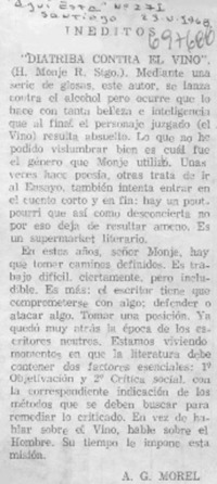 Diatriba contra el vino"